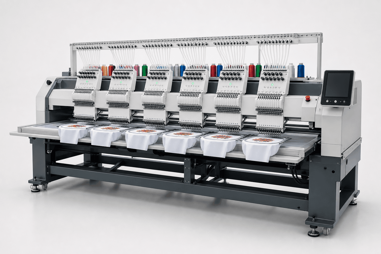 6-Head Embroidery Machines