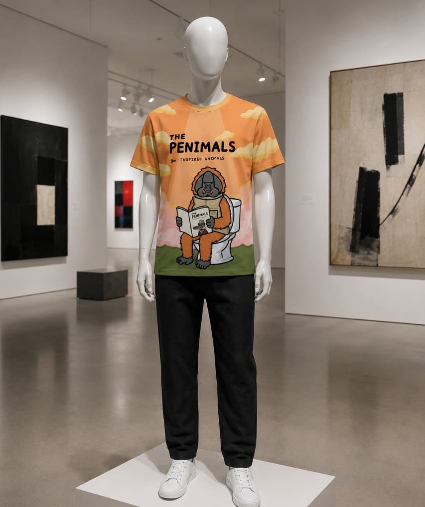 Penimals print tee
