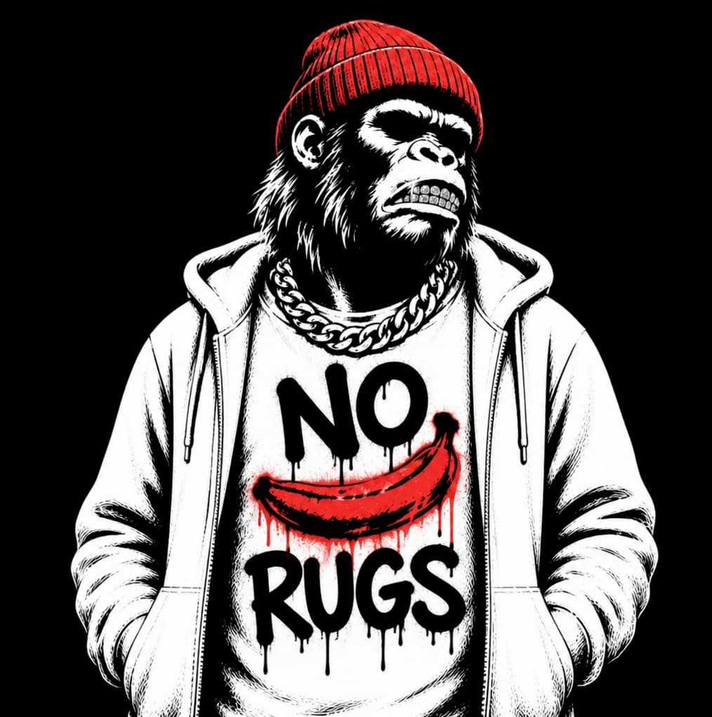 NO RUGS red beanie gorilla sneak peek