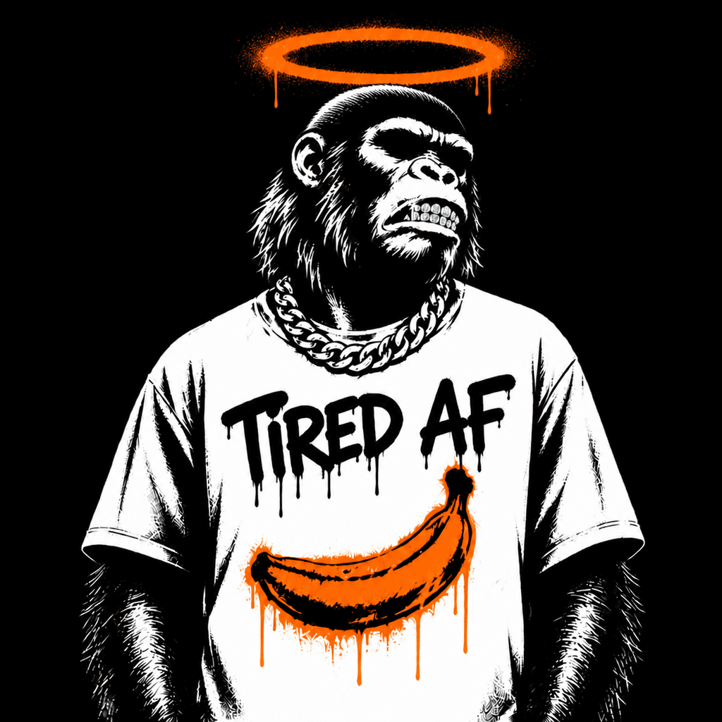 TIRED AF orange halo gorilla sneak peek